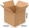 A brown cardboard box with its flaps open, showing its dimensions. Podgląd zdjęcia produktu