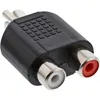 InLine® Audio Adapter, Cinch Stecker an 2x Cinch Buchse Produktbild-Vorschau 1