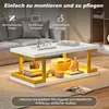 Table basse Merax avec éclairage LED, table de salon en MDF Voir les images du produit 10