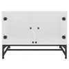 The Living Store Couchtisch mit Glastüren Weiß 68,5x50x50 Produktbild-Vorschau 6