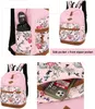 Rucksack für Damen, lässiges, leichtes Canvas-Rucksack-Set, Produktbild-Vorschau 6