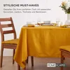 HOMESCAPES 6er Set Stuhlkissen 40x40 cm senfgelb – Produktbild-Vorschau 7