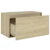 Panca da ingresso vidaXL 80x40x45 cm in legno di rovere Anteprima dell’immagine prodotto 6