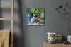 Coloray Uhr auf Leinwand 30x30 cm Wand Uhr Dekoration Produktbild-Vorschau 4
