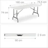 Relaxdays Bierzeltgarnitur klappbar, 3er Gartenmöbel Set, Produktbild-Vorschau 4