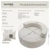 Relaxační křeslo tectake®, potah bouclé, průměr 127 x 60 Náhled obrázku produktu 5