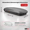 OMAC Dachbox Dachkoffer Gepäckbox 480 Liter Carbonlook Produktbild-Vorschau 4