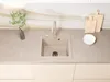 [Granitspüle 49x52] beidseitig Montierbar Einbaugranitspüle Produktbild-Vorschau 1