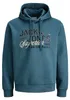JACK & JONES Pánská mikina s kapucí JJELOGO Sweat Hood Náhled obrázku produktu 1