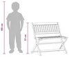 Möbel Kinderbank Braun 61 x 38 x 57 cm Massives Eukalyptus Produktbild-Vorschau 9