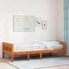 Kinderbett ohne Matratze Wachsbraun 80x200 cm Massivholz Produktbild-Vorschau 2