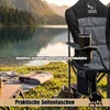 BigDean 2x Luxus Campingstuhl Faltbar 160 kg Hochlehner Produktbild-Vorschau 8
