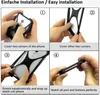 A step-by-step guide showing how to install a phone into a protective case. Produktbild-Vorschau