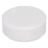 A single, white, round tile is shown against a white background. Produktbild-Vorschau