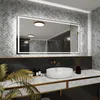 Rechteckiger LED-Spiegel 150x100 cm für Badezimmer, Produktbild-Vorschau 8