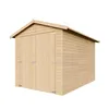 Dřevěná garáž 6 m² − komora s okny − V222xD320xŠ244 cm - Náhled obrázku produktu 3