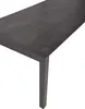 A close-up of a dark gray table with a textured surface and a single leg. Produktbild-Vorschau