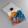 Wanduhr - Quadrat - Glasuhr - Bäume Wiese Sommer - 30x30cm Produktbild-Vorschau 2