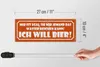 Holzschild Spruch 27x10cm egal ob mir Wasser ich will Bier Produktbild-Vorschau 6