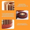 Stövchen, Teewärmer, Kaffeewärmer, aus Aluminium und Holz, Produktbild-Vorschau 3