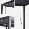 Pergola bioclimatica 3x6m in alluminio e acciaio, lamelle Anteprima dell’immagine prodotto 4