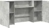 vidaXL Comptoir de réception gris béton 200x50x103,5 cm Voir les images du produit 6