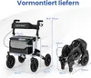 COSTWAY Rollator faltbar, 2in1 Rollstuhl & Reiserollator Produktbild-Vorschau 3