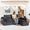 MODFU 3-Sitzer Sofa,Modulares Sofa mit 1 Hockern,Big Sofa Produktbild-Vorschau 4