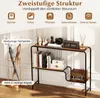 COSTWAY Úzky konzolový stolík, vstupný stolík s 2 policami Náhľad obrázku produktu 3