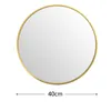 40cm Golden Rund Spiegel Dekorative HD Wandspiegel Produktbild-Vorschau 2