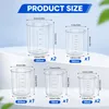 7-teiliges Kunststoff-Messbecher-Set, 30–250 ml, transparent Produktbild-Vorschau