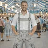 PAULGOS Herren Trachten Lederhose Kurz - HK6 ANTIK - Echtes Produktbild-Vorschau 7