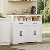 UnboxG Sideboard 140×40×105 cm Biela, kuchynská a Náhľad obrázku produktu 6