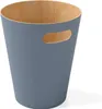 Umbra Abfalleimer Woodrow, Papierkorb, Holz, Schieferblau, Anteprima dell’immagine prodotto 1