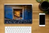 MuchoWow® Laptop Aufkleber Sticker Cover Sand - Blau - Tür Produktbild-Vorschau 2