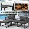Outdoor lounge furniture set by a swimming pool. Produktbild-Vorschau