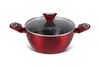 EDENBERG 12dílná sada červených hrnců s kastrolem, skleněná Náhled obrázku produktu 10