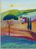 ARTland Glasbild Die Toskana ist schön Größe: 60x80 cm Produktbild-Vorschau 1