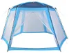 vidaXL Tenda da piscina 500x433x250 cm Blu Anteprima dell’immagine prodotto 1