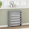 vidaXL Rivestimento per radiatori Grigio Sonoma 78x20x82 cm Anteprima dell’immagine prodotto 2