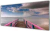 Glasbilder 125x50 Wandbild Druck auf Glas Brücke Meer Produktbild-Vorschau 1