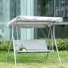 Outsunny Hollywoodschaukel 3-Sitzer Schaukelbank Produktbild-Vorschau 2