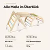 Dastium Kids Klettergerüst 6-in-1 Pastell – Pikler Dreieck Produktbild-Vorschau 7