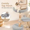 COSTWAY: Árbol para gatos de madera natural con cueva, 105 Vista previa de la imagen del producto 7
