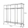 Stoffschrank Kleiderschrank Stoffschrank, 170x165x45cm, Produktbild-Vorschau 3