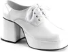 70er Schuhe Herren weiß Schuhgröße: 48-49 Produktbild-Vorschau 2