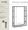 Stojan na palivové dřevo Tuby, pro vnitřní i venkovní Náhled obrázku produktu 7