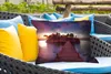 MuchoWow® Outdoor Kissen - Sonnenuntergang - Brücke - Bäume Produktbild-Vorschau 4
