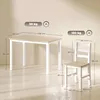 HOMCOM Eettafel met 4 stoelen, eethoek met rechthoekige Productafbeelding-voorbeeld 3