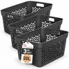 Plastard Wäschekorb 3er Set 20 Liter Grau aus Kunststoff Produktbild-Vorschau 1